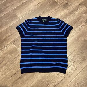 Lauren Ralph Lauren Navy & Blue Striped Shirt